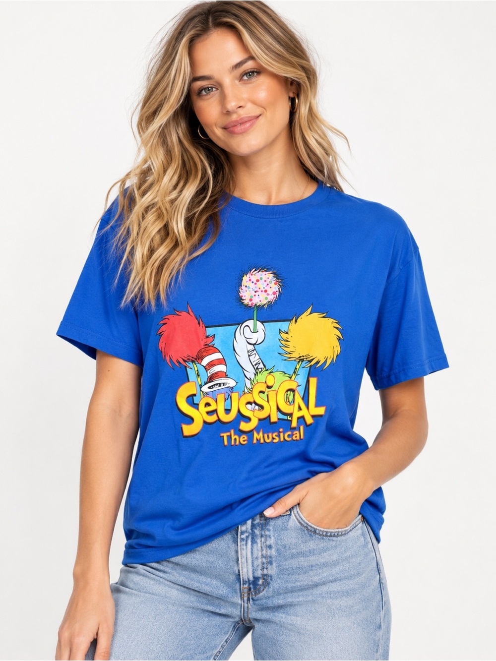 Seussical The Musical Gildan Heavy Cotton Graphic T-Shirt – Size Large – NWOT
